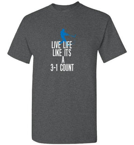 Live Life T-Shirt - Inside The Batters Box